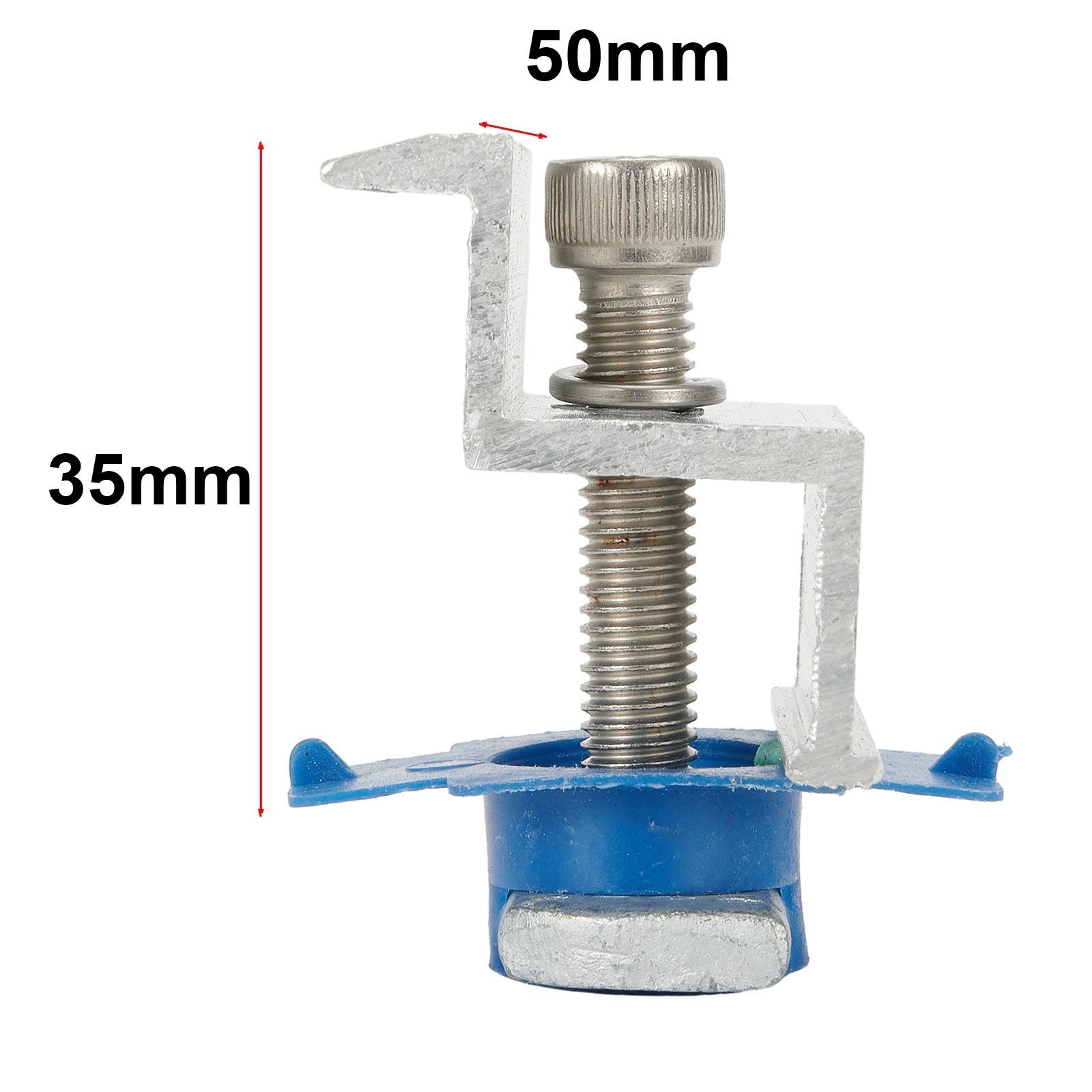 Bracket Solar Panel Aluminium Alloy End /Middle Clip For Mounting Rail