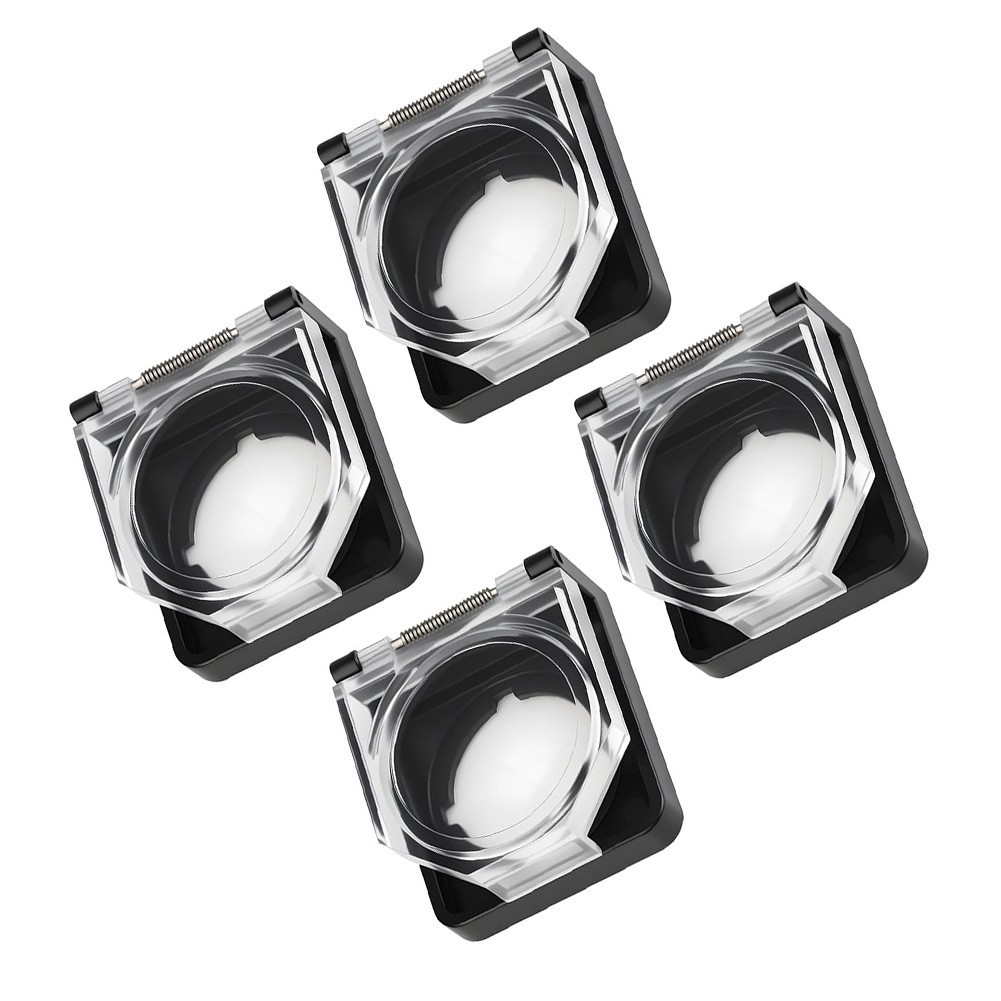 4pcs For 22mm Button Covers Compatible with For 22 mm Push Buttons Dustproof