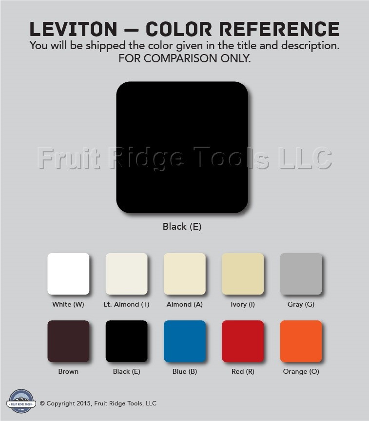 Leviton Color Black Conversion Change Kit for True Touch Dimmers TTKIT-E