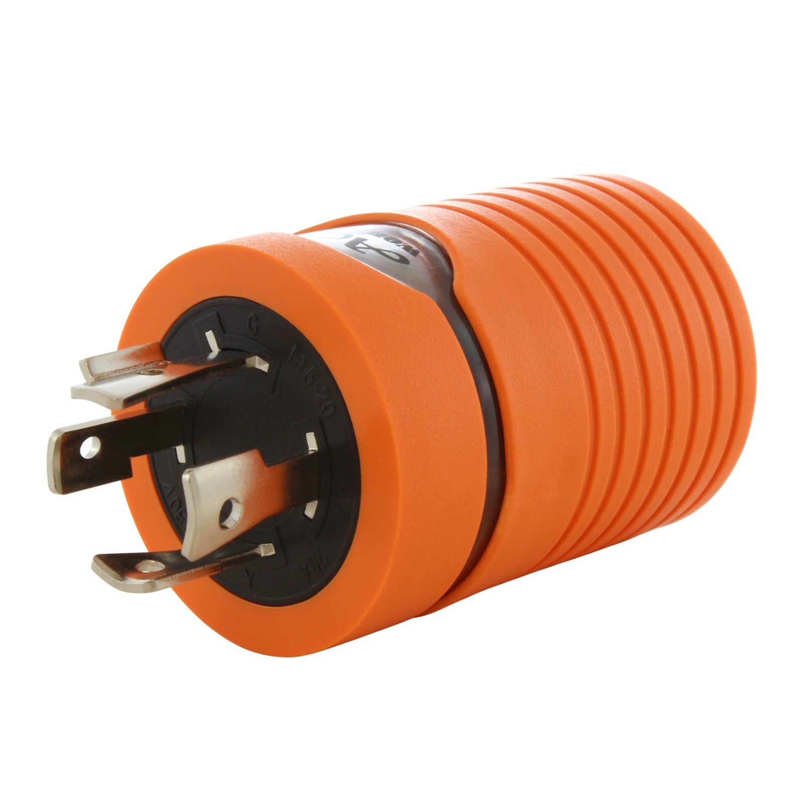 20A 250V 3-Phase NEMA L15-20P to 20A 250V NEMA 6-20R Adapter by AC WORKS®