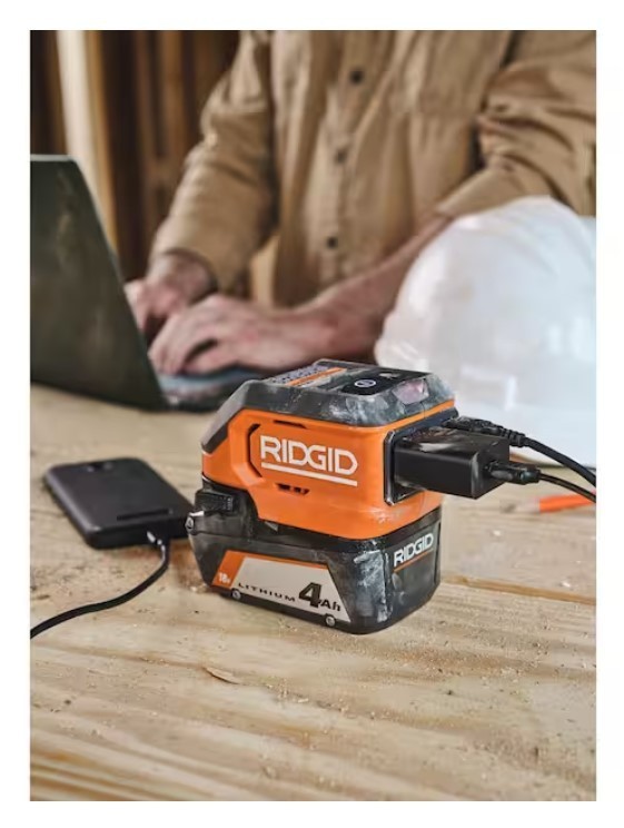 New Ridgid AC86097 18V Cordless 175-Watt Power Inverter (Tool Only)