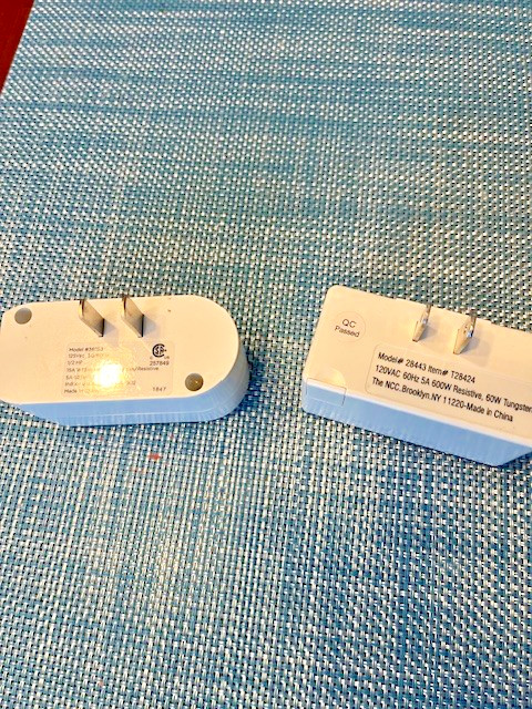 (2) Westinghouse etc Time-of-Day Indoor Wall Outlet Timers 28443 36253 24 Hour
