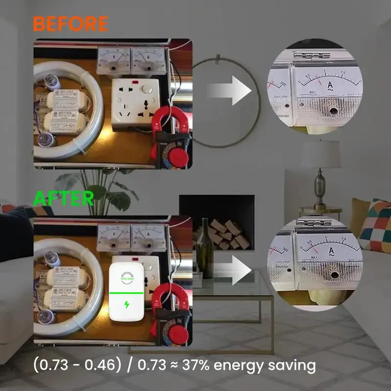 Plug-In Power Box with US Plug 2026 Updated Design, Compatible with 90–250V Inpu