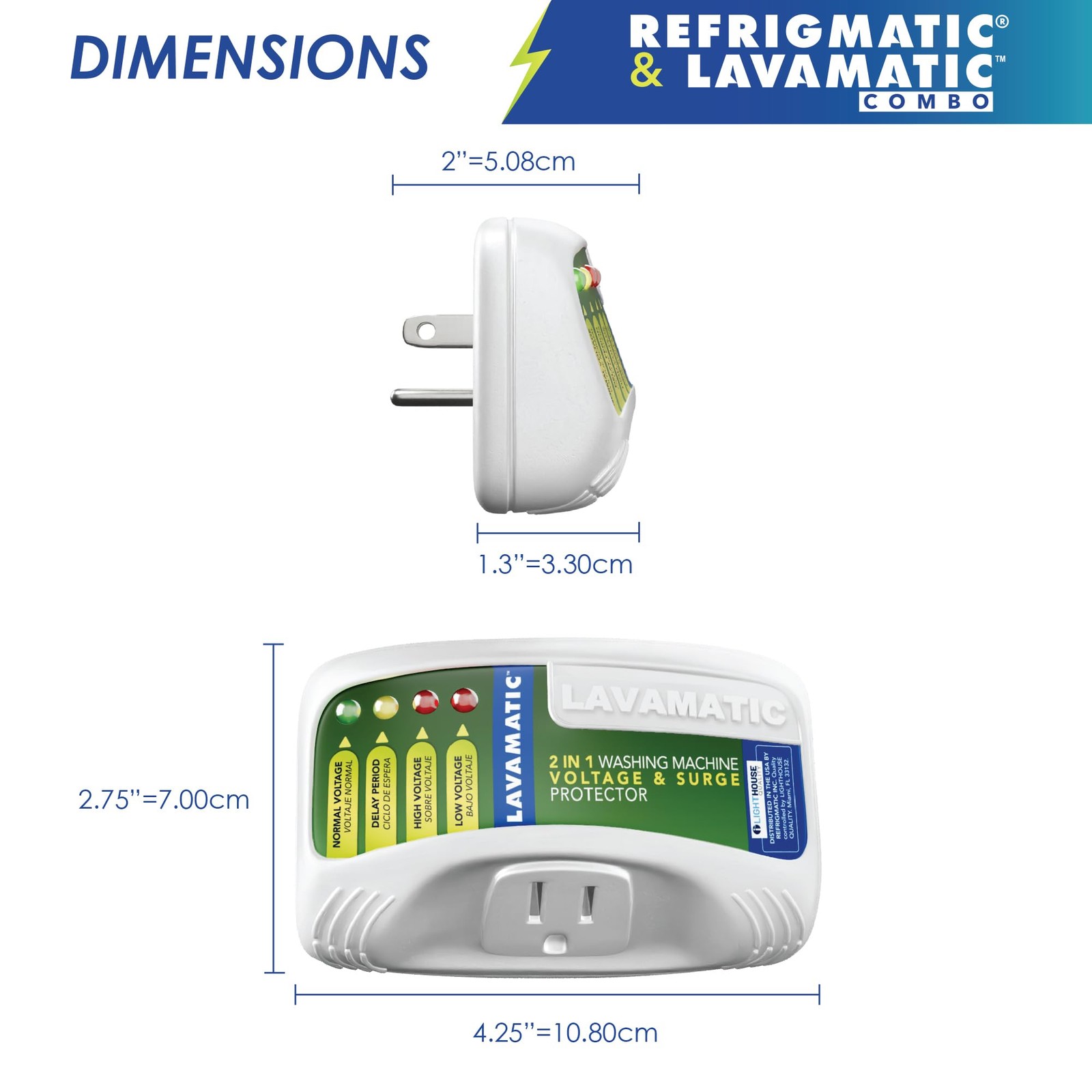 Two Electronic Voltage & Surge Protector Combo - Protect your Refrigerator an…
