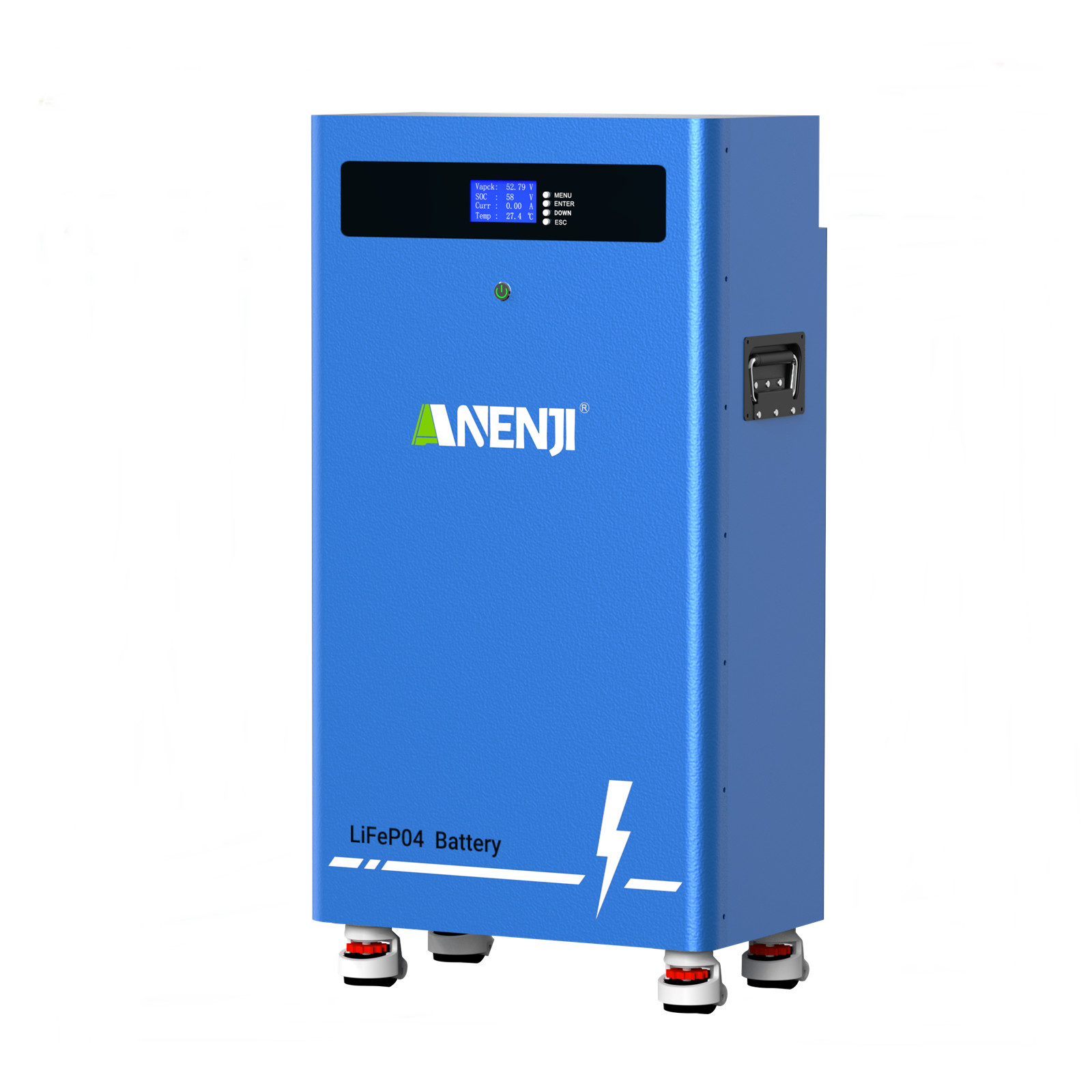 ANENJI 16KWh 314Ah 51.2V LiFePO4 Li-ion Battery Storage For Home Boat US Stock