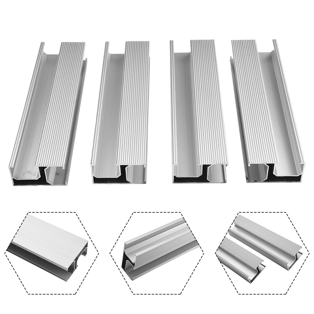 Solar Panel Mounting Rail 20cm Aluminum Alloy 8PCS for PV System Installation