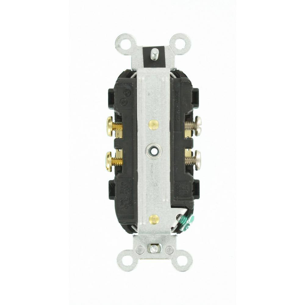 20 Amp 125 V Commercial Grade Duplex Outlet/Receptacle Brown (1-Pack) CR20