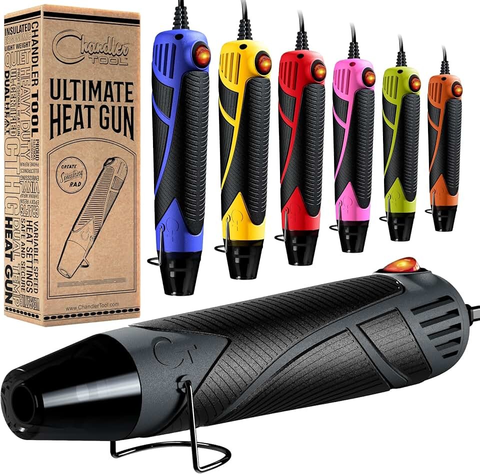 Heat Gun for Crafting, Mini Dual Temp Hot Air Gun Tool for Epoxy Resin, Shrink