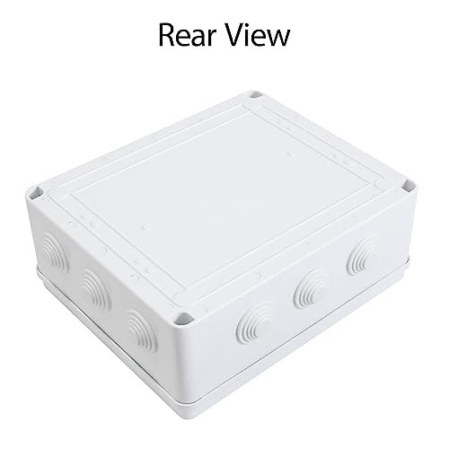ABS Plastic Dustproof Waterproof IP65 Junction Box 11.8″ x 9.8″ x 4.7″ (1pc)