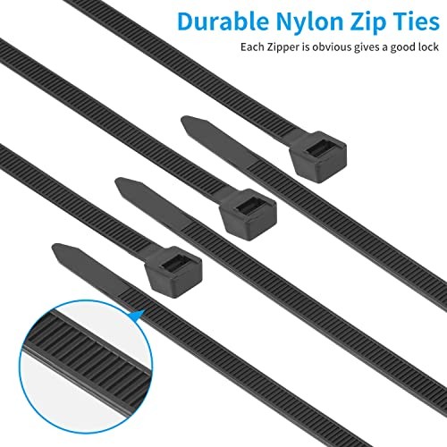 Zip Ties Heavy Duty 100 PACK, 220 LBS Ultra Exclusive Strong 18 inch Black