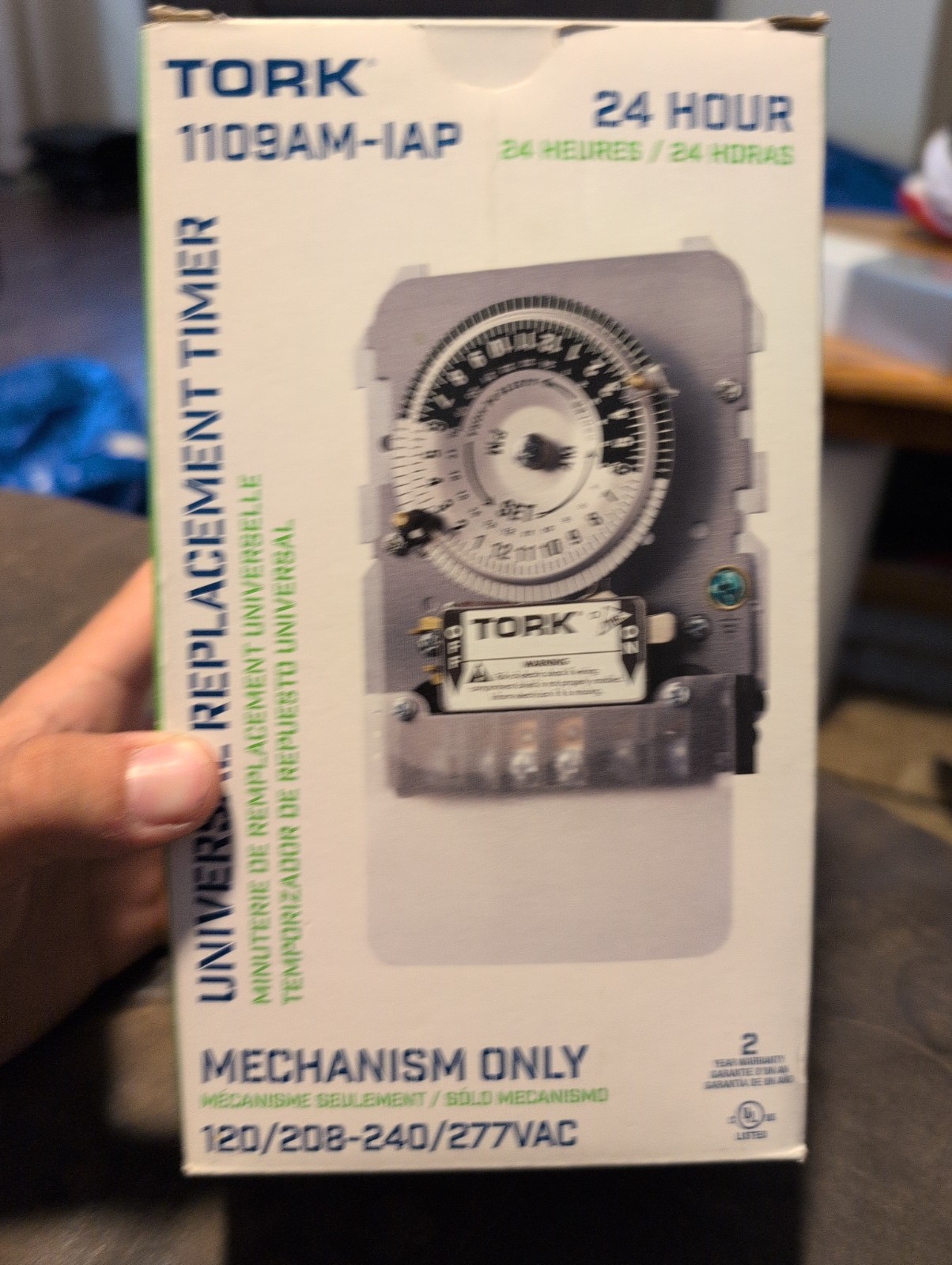 Tork 1109AM-IAP 24Hr Universal Replacement Timer Mechanism Only 120/208-240/277V