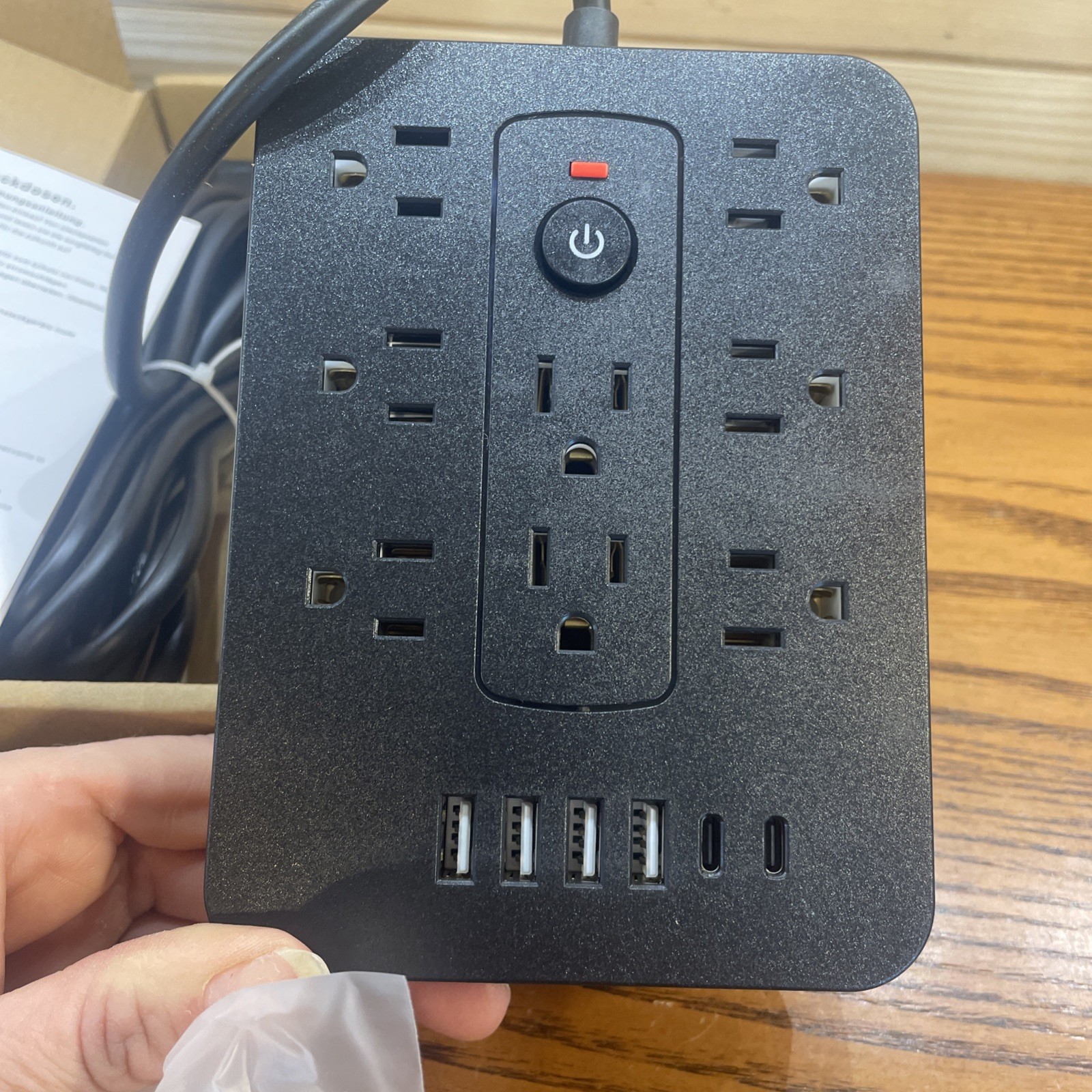 20-in-1 Surge Protector Power Strip with 11AC Outlets, 4USB & 2 Type-C Ports