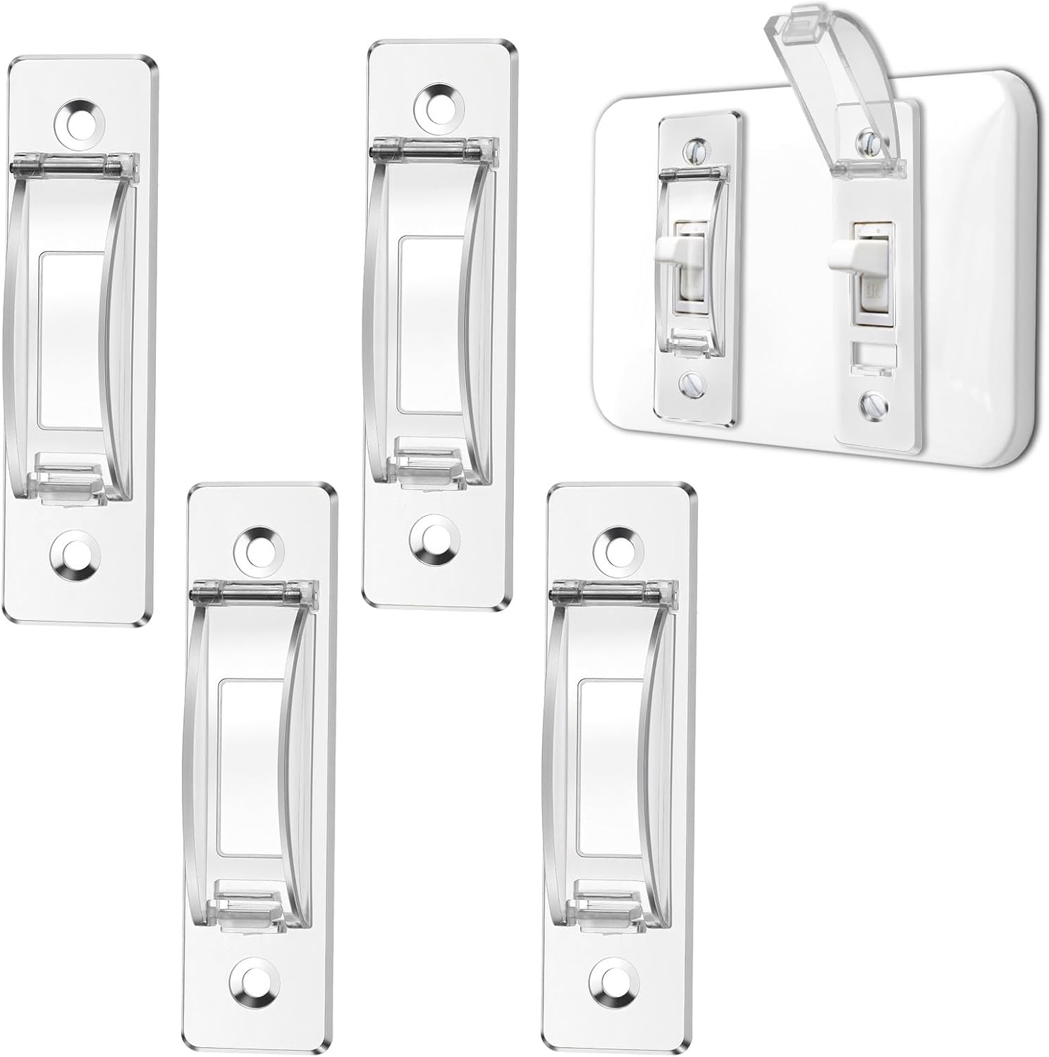 4 Pack Light Switch Guard Covers Childproof Toggle Switch Safety Protector