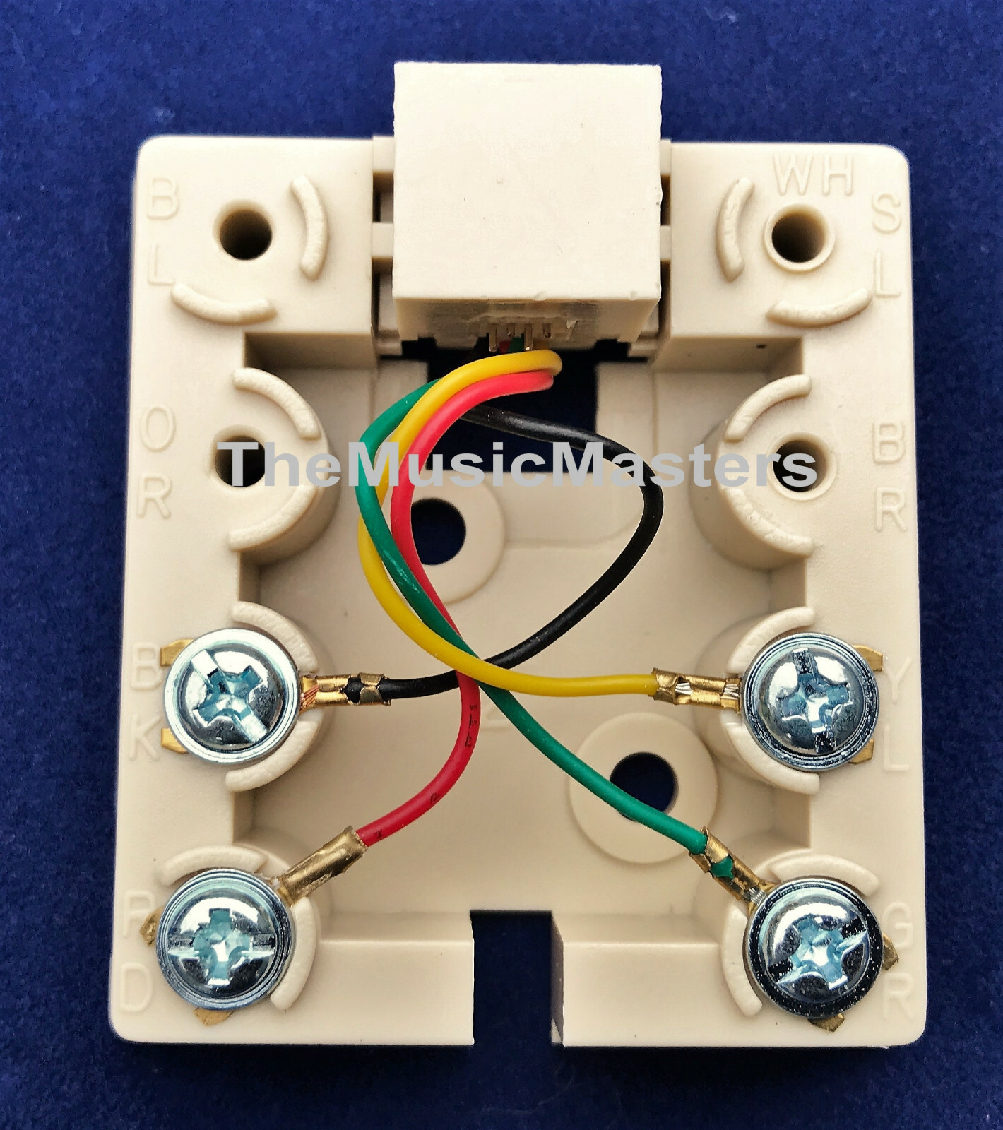 2X Modular Surface Mount Telephone Wall Jack Home Phone Land Line Outlet VWLTW