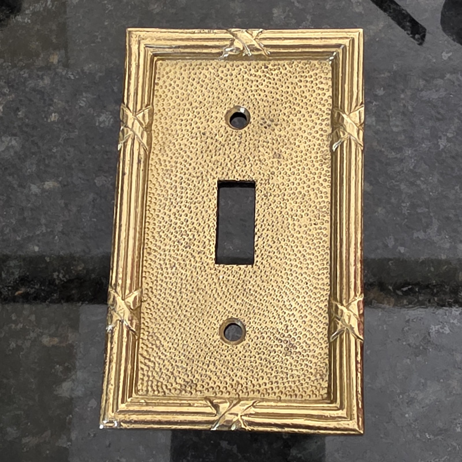 Phylrich Ribbon and Reed collection Light Switch Plate Gold