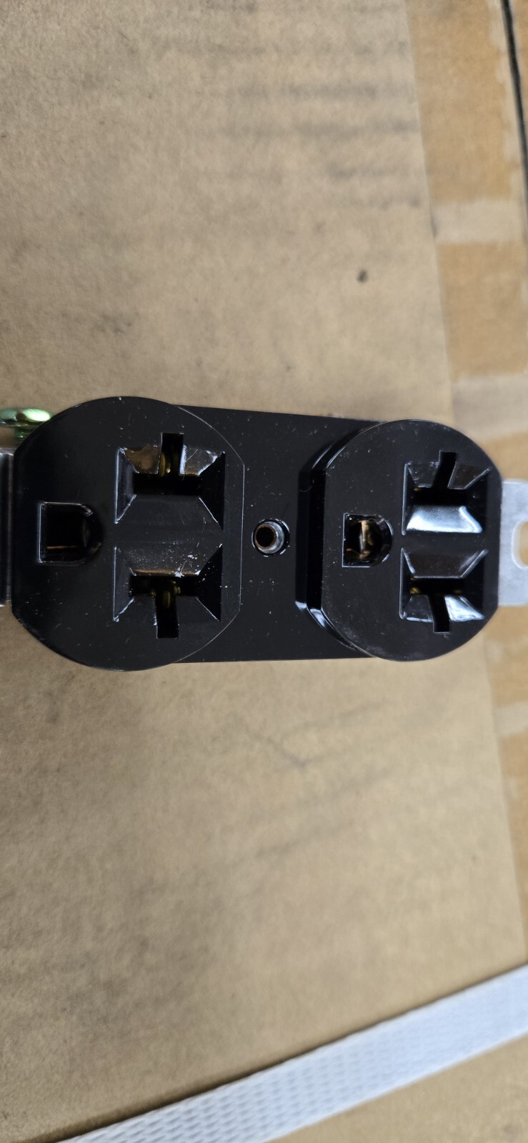 Pack Of (10) 20 Amp 120/240 Volt Black Electrical Duplex Outlet-Recepticle-Plug
