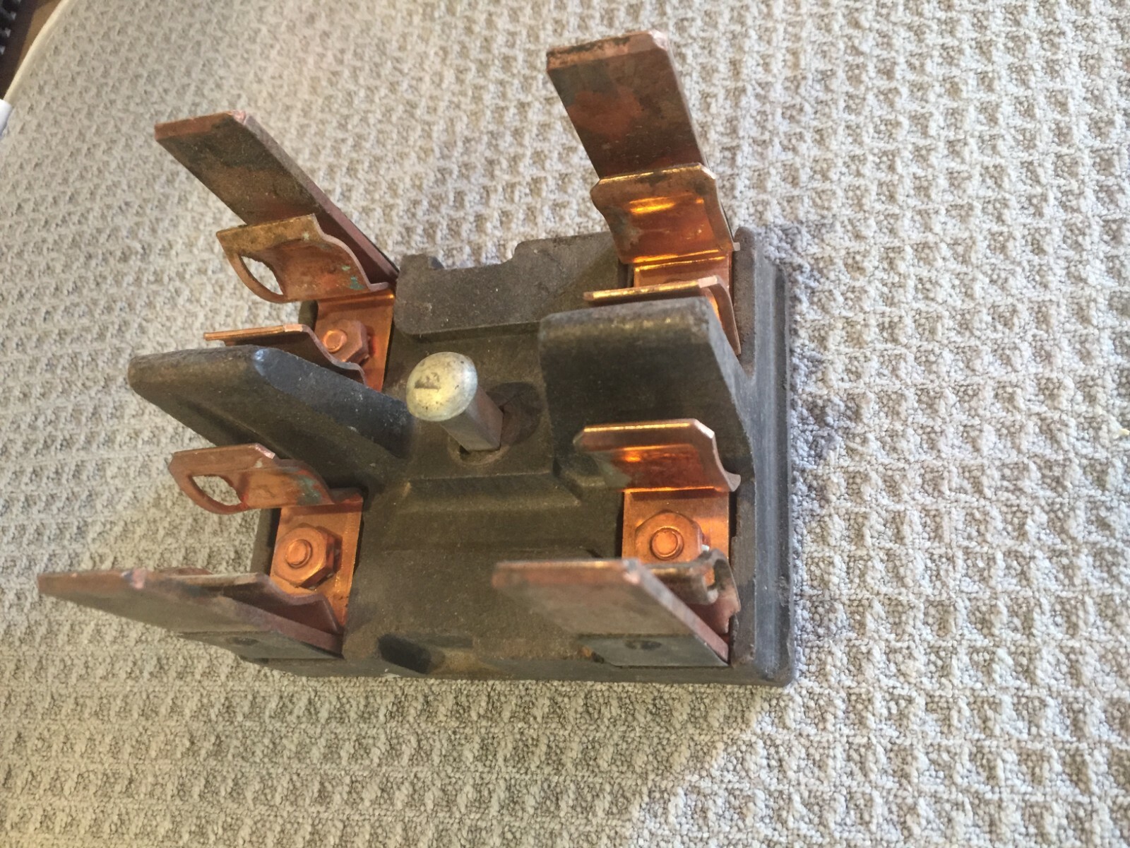 CUTLER HAMMER 60 AMP MAIN OR RANGE OLD HEAVY BAKELITE FUSE PANEL PULLOUT