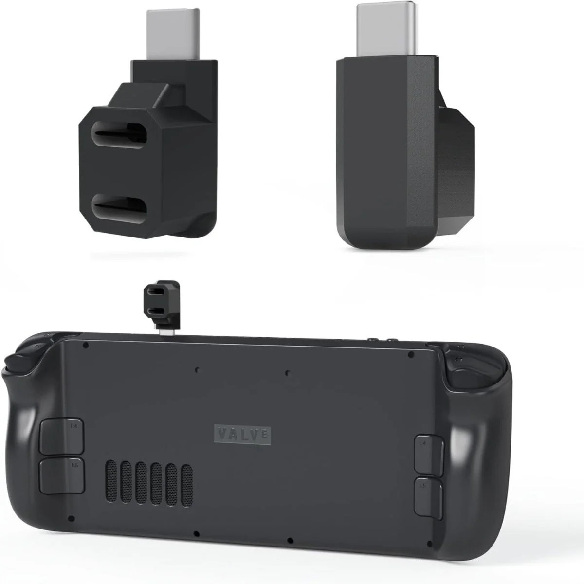 Steam Deck Adapter Type C 1 to 2 Adapter Charging Transfer Data 2 in 1