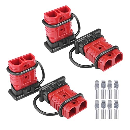 6-10 Gauge 50A Battery Cable Quick Connect/Disconnect Wire 6-10 Gauge(4 pack)
