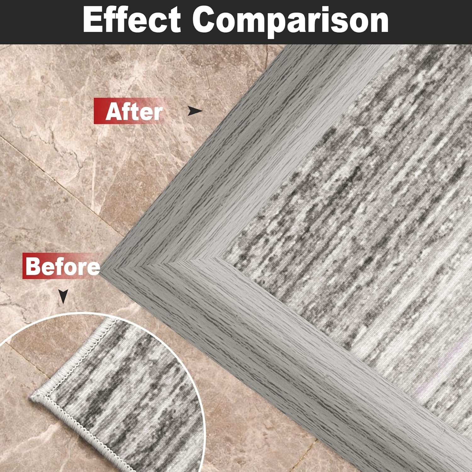 Self-Adhesive Floor Transition Strip – 10Ft Gray Forest for Safe Home Edges