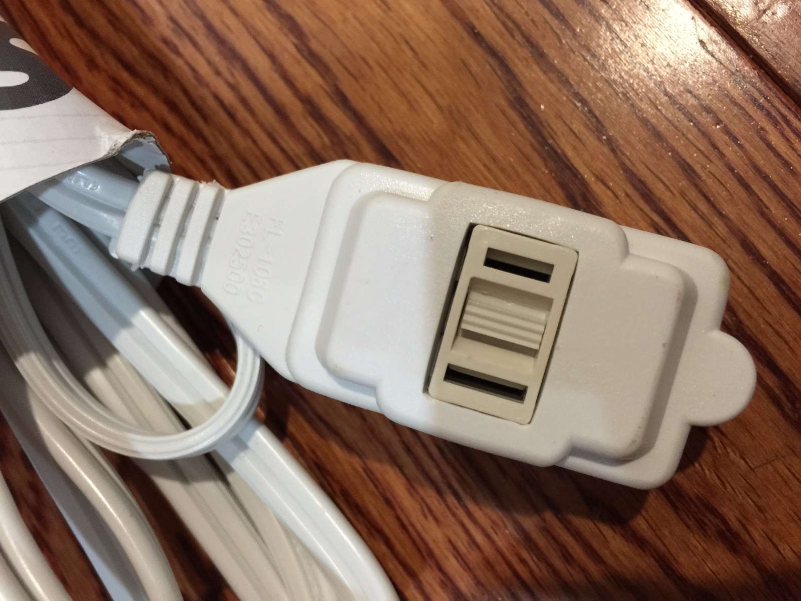 1pc NEW 9ft /12ft /15ft Extension Cord Indoor Wall Cable 12A 125V HOME WHITE