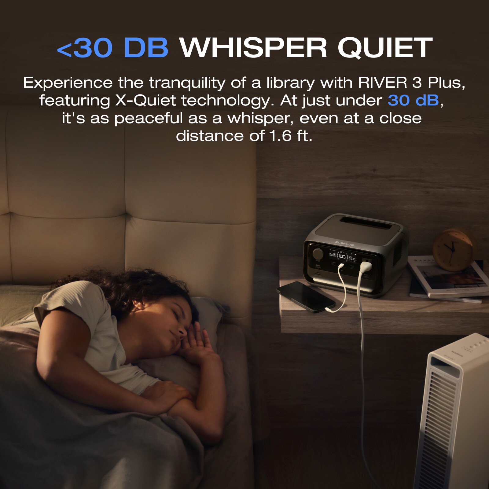 EcoFlow Wireleess River 3 Plus Portable Power Station with EB600 Extra Battery
