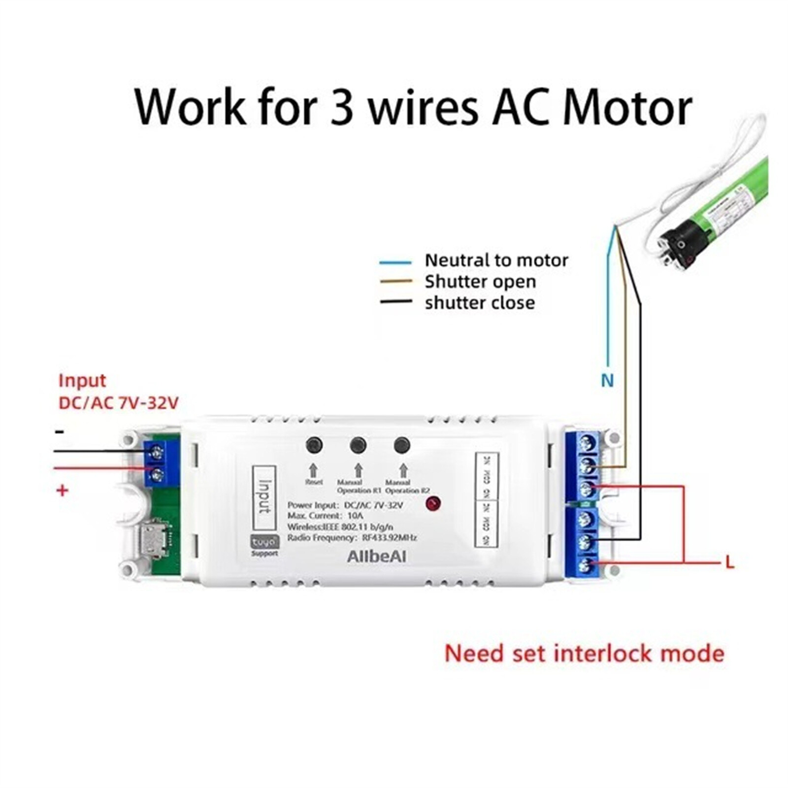 12V/24V WiFi Switch Relay Module Smart Remote Controller Timer for Phone App