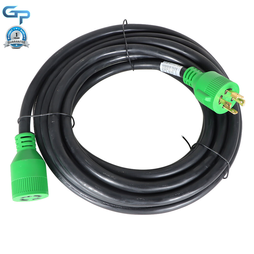 25/50/75/100Ft Generator Extension Power Cord L14-30 30 Amp Power Inlet Box