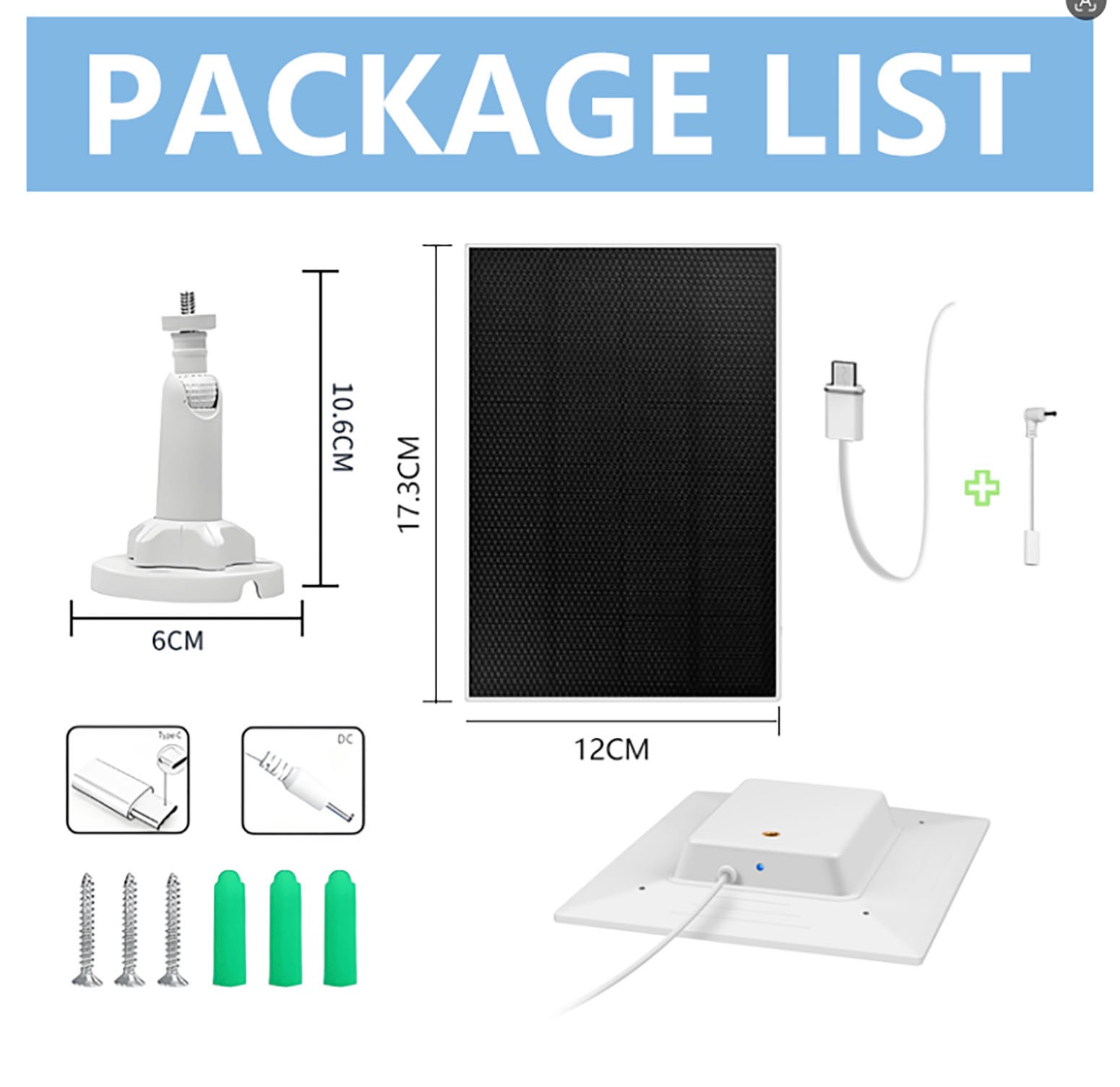 Ring Solar Panel for Ring Spotlight Cam/Stick Up Cam 3 Watt