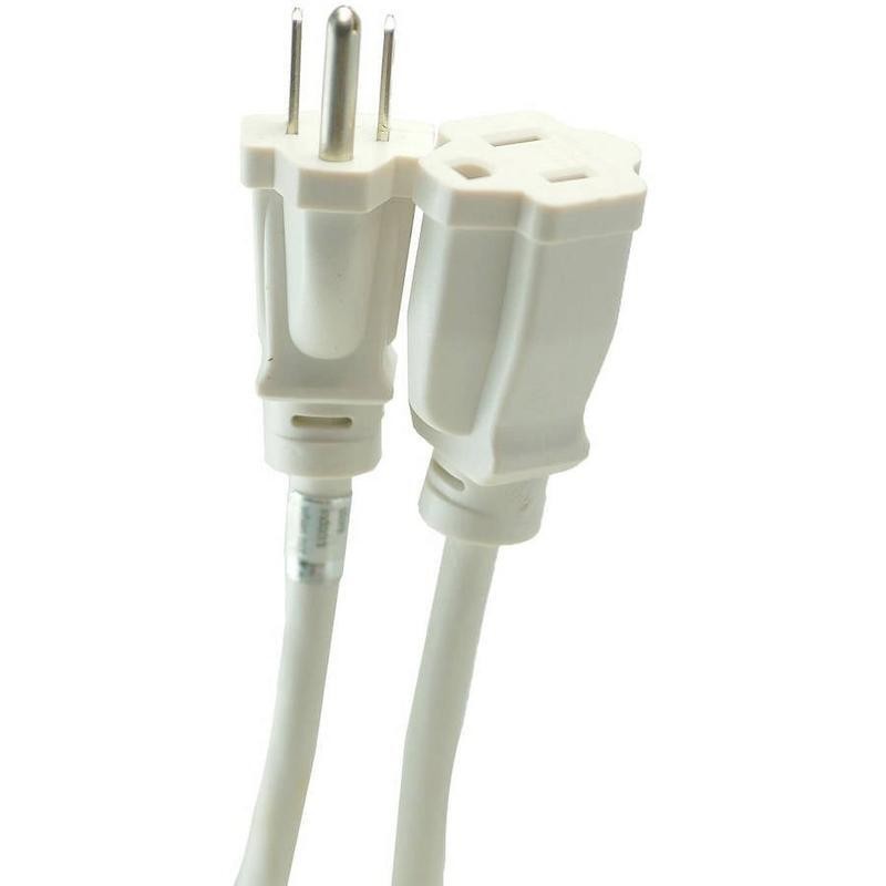 Outdoor Extension Cord Power Block 8ft Tangle Free Heavy Duty Weather Resistant