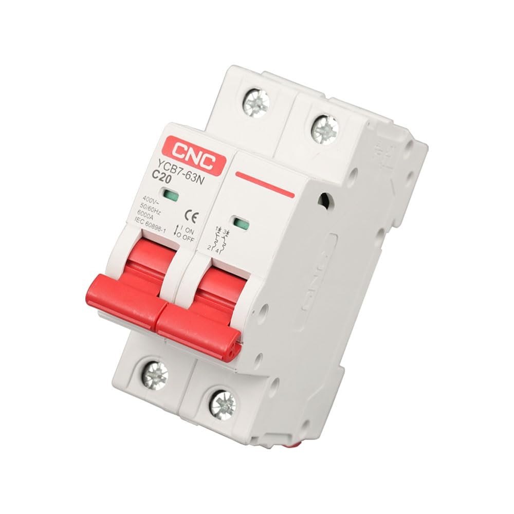 Cnc Ac Miniature Circuit Breaker 20 Amp 120V/240V 2 Pole Din Rail Mount Circuit