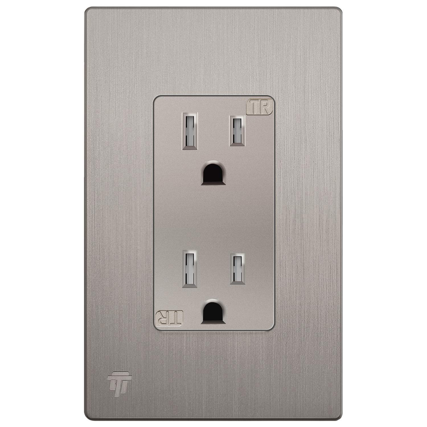 ENERLITES Elite Series Decorator Receptacle Outlet Child Safe Tamper-Resistant,