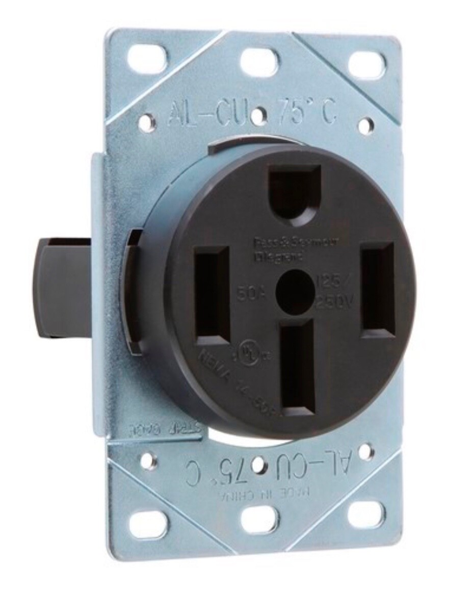 new Legrand-Pass & Seymour 3894 Receptacle 50A 125V/250V Range Oven 4 prong 4W