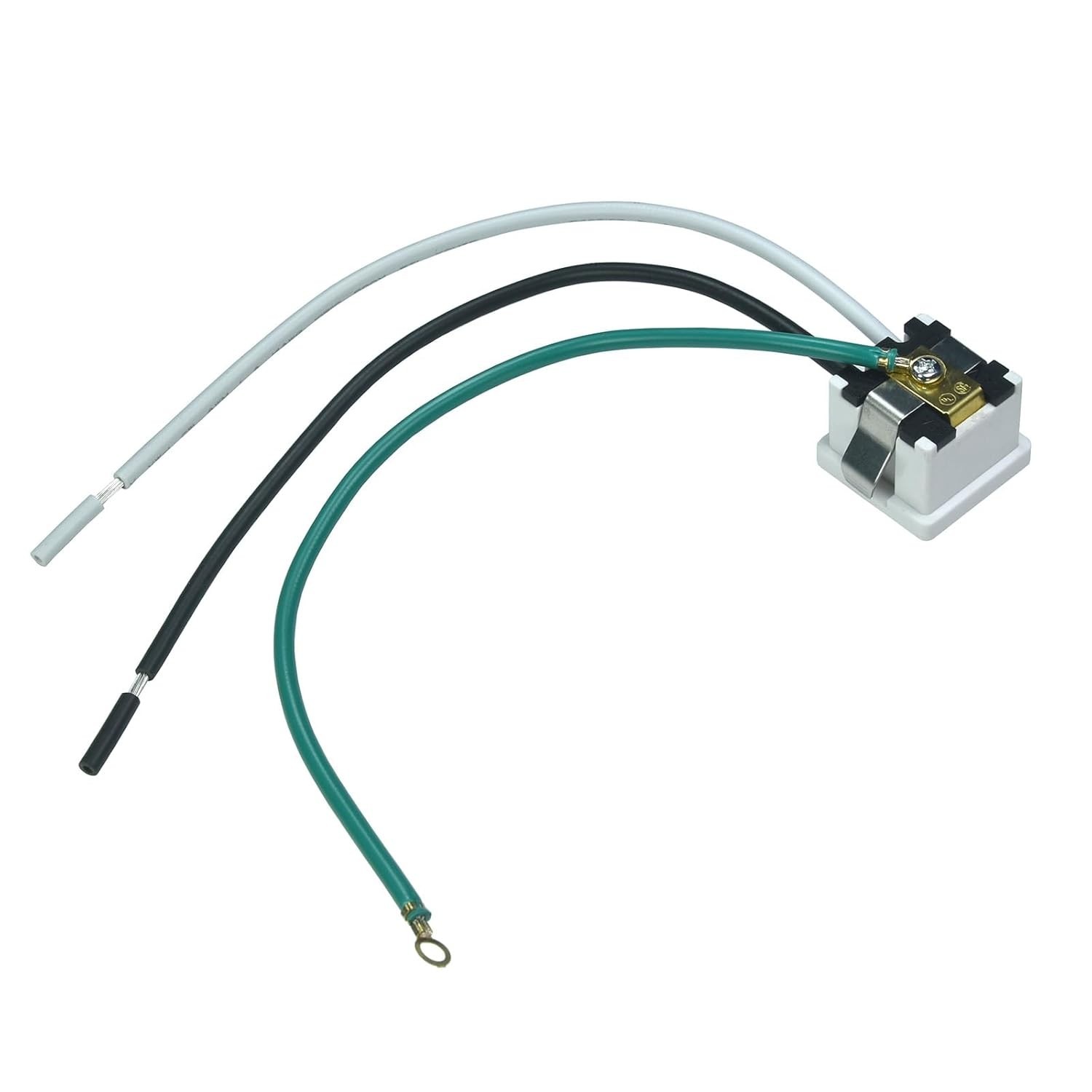 15A 125V AC Outlet, NEMA 5-15R, Panel Mount, White
