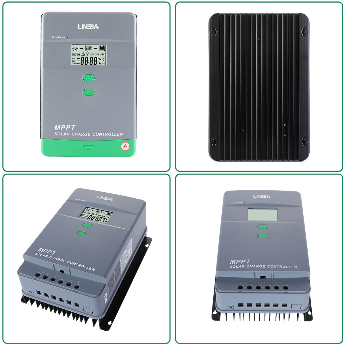 100A AMP MPPT Solar Panel Regulator Charge Controller 12V/24V 1000W/2000W LCD US
