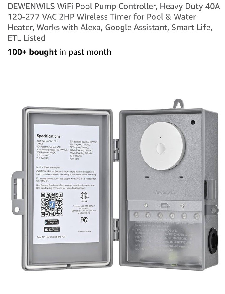 Dewenwils Outdoor Wi-Fi Smart Box HOWT01D
