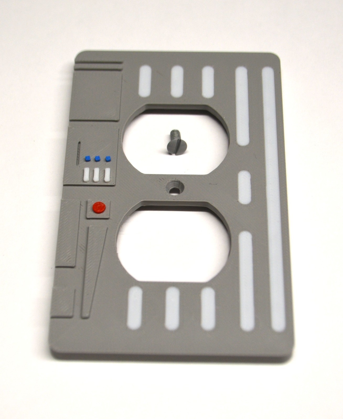 STAR WARS Inspired – Outlet Wall Cover Plate Imperial Style COLOR MATCHED SCREW