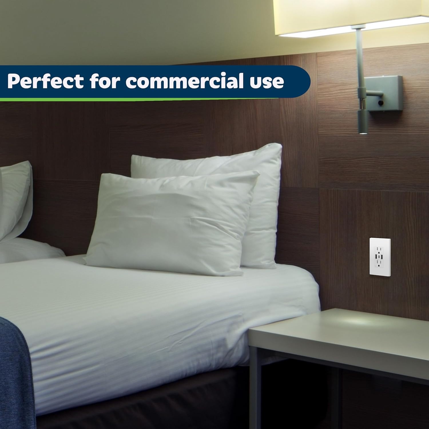 USB Outlet 3-Port with 2 Type-A 1 Type-C 5V/3A MAX