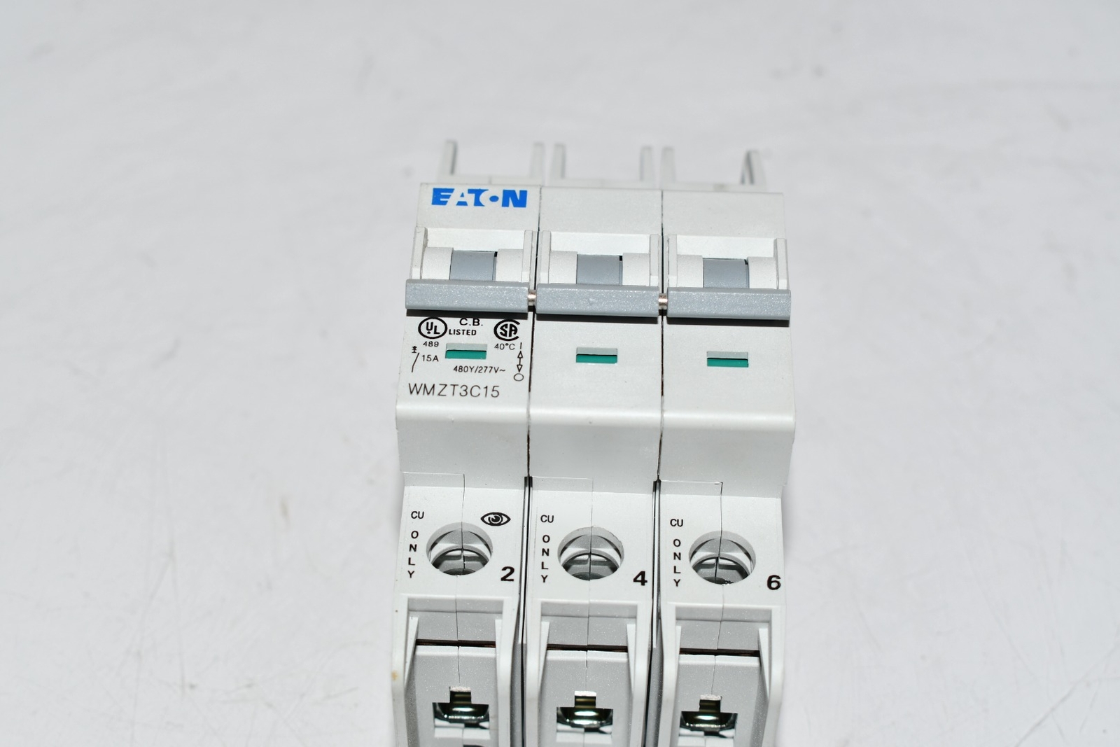 NEW Eaton Cutler Hammer WMZT3C15 CIRCUIT BREAKER, TYPE WMZT,10KA,3 POLE,15A,C CU