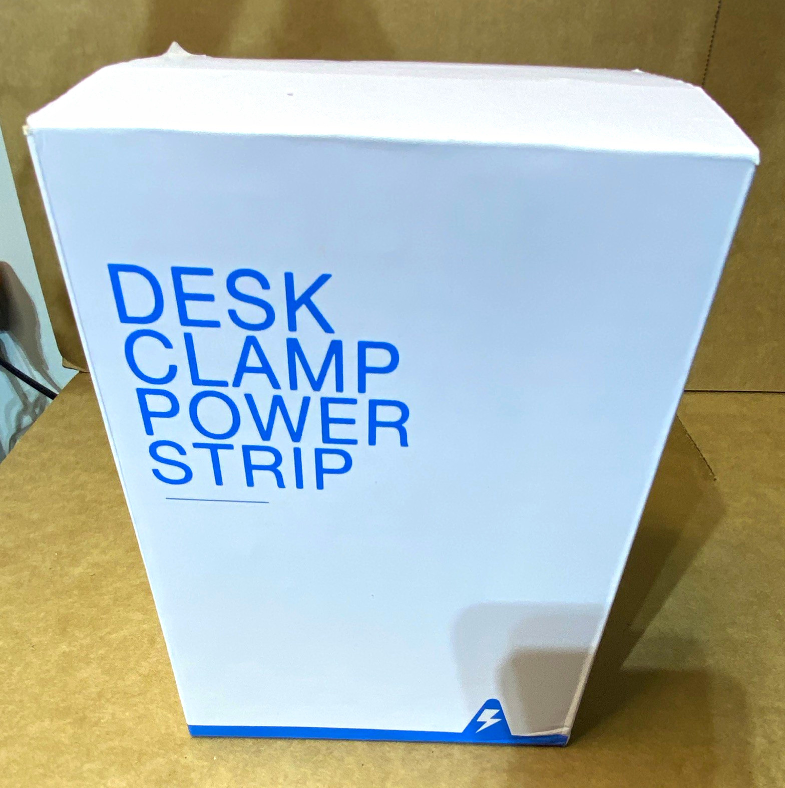 Desk Clamp Power Strip 4 Outlets 2 USB 6.5 ft Cord Surge Protection Black
