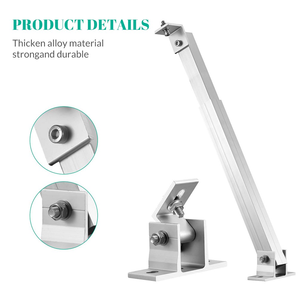 36-68cm Adjustable Solar Panel Mount Bracket Kit Ground Multifunction Support