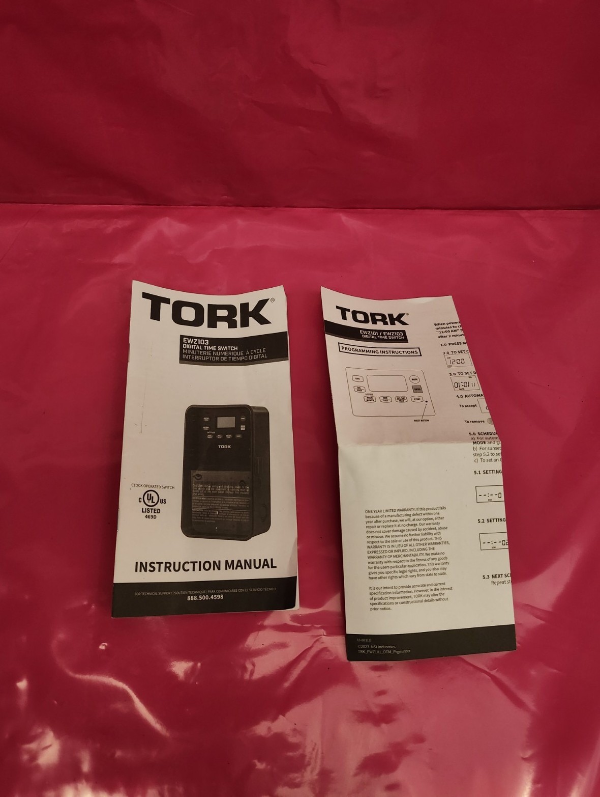 Brand New TORK Timer Control for Lighting…7 DAYS!!