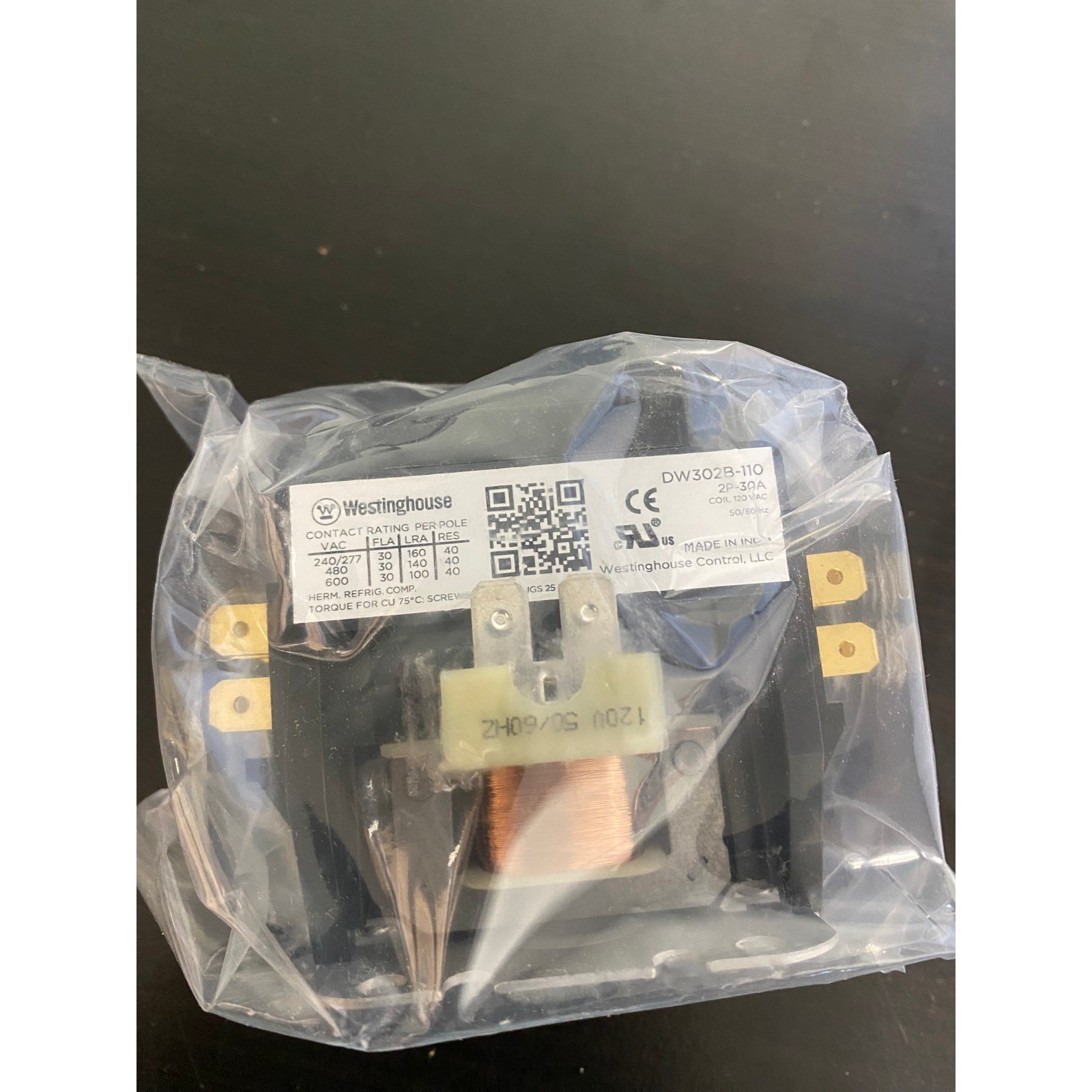 Definite Purpose Contactor- 2 pole 30 A-NEW-A