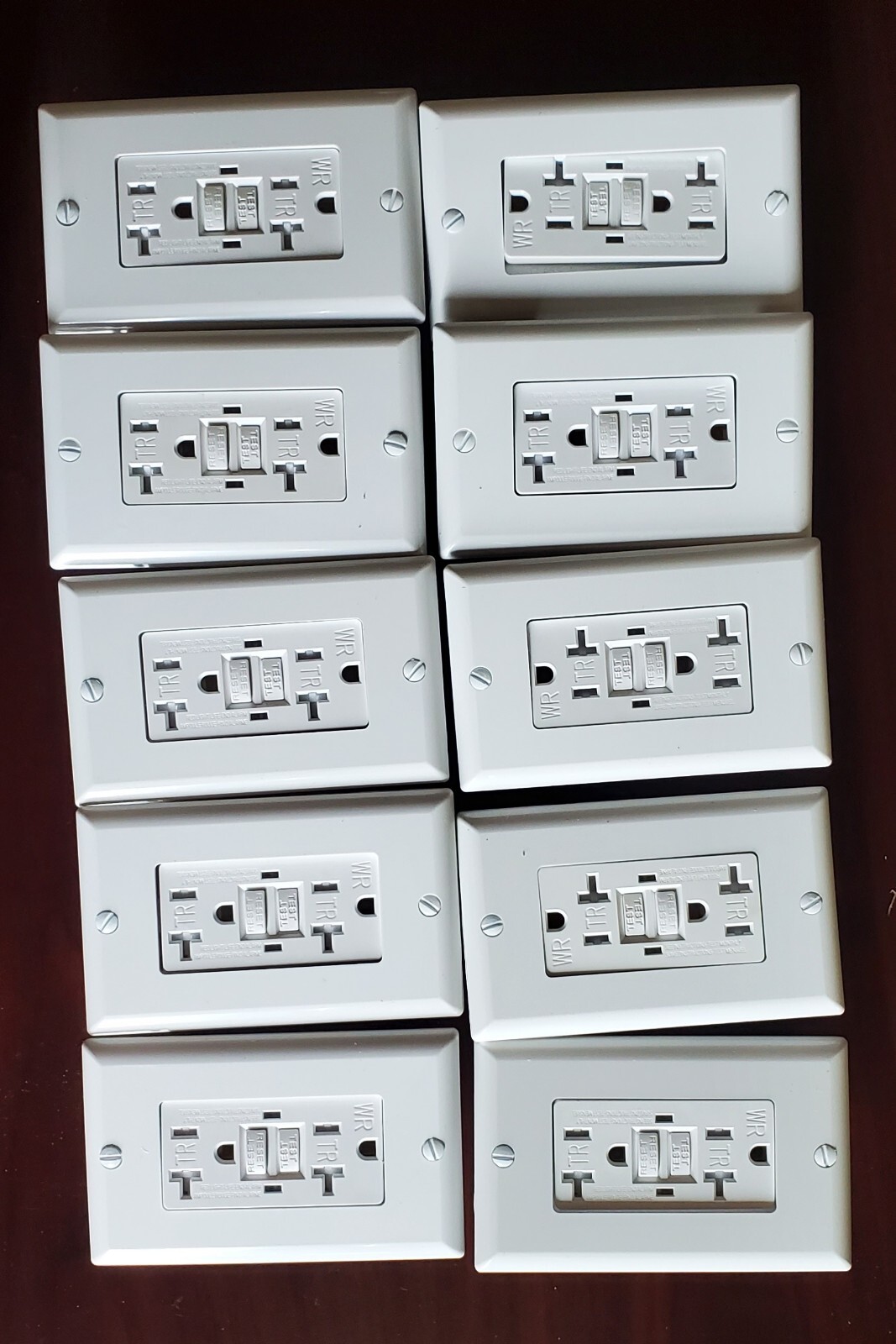 ❤️50PK 20AMP GFCI GFI Safety Outlet Receptacle w/ Wall Plate LED Indicator TR WR