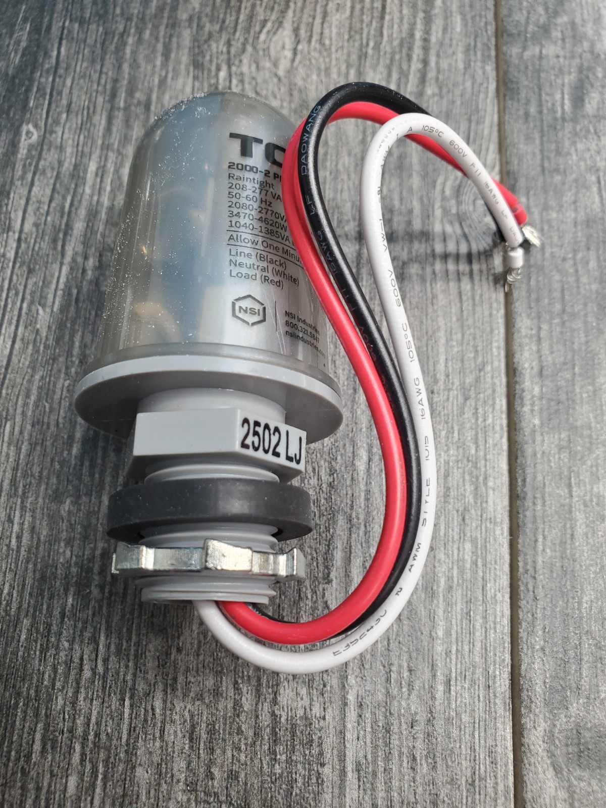 Nsi Tork 2000-2 Compact Fluorescent, Hid, Inductive, Led Photocontrol