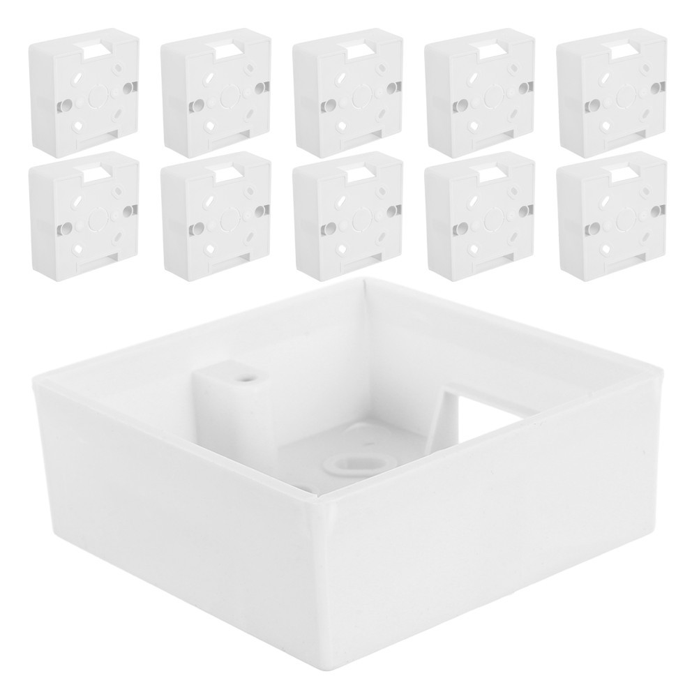 12 Pcs Single Gang Socket Box Dustproof Flush Wall Switch Protection Case