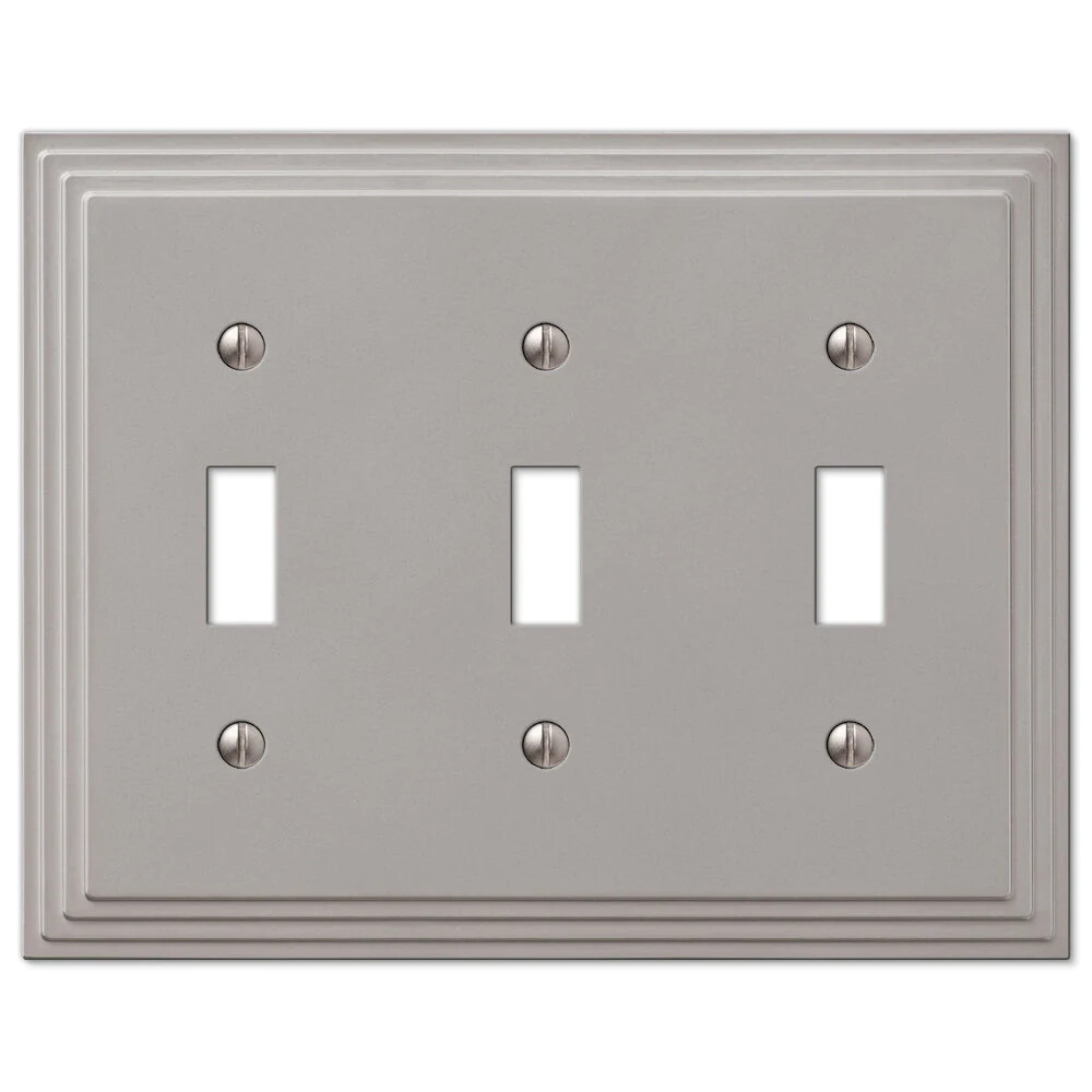 Steps Satin Nickel Switchplate Wall Plate Covers Light Switch