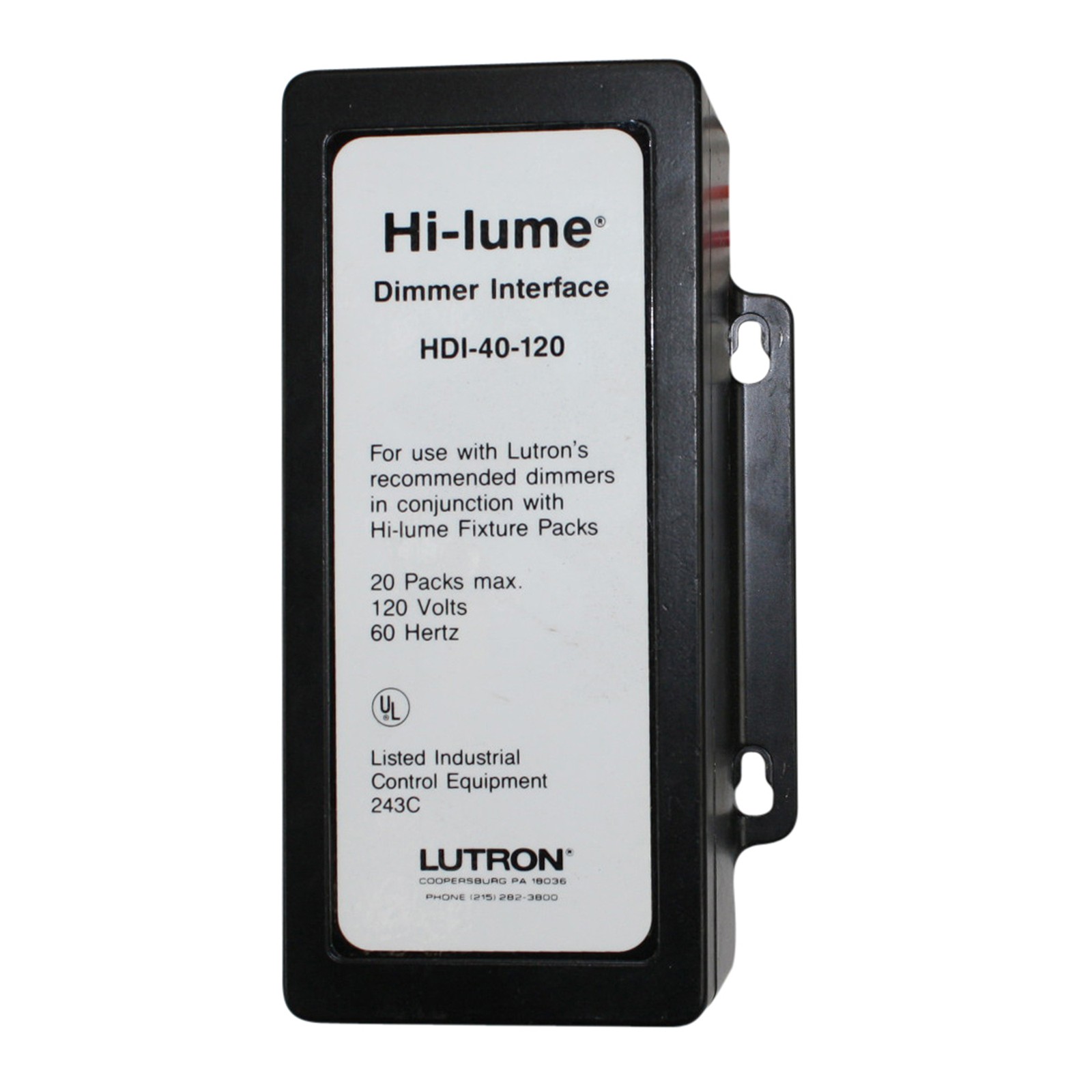 LUTRON HDI-40-120 120V 20 PACKS HI-LUME DIMMING DIMMER INTERFACE MODULE