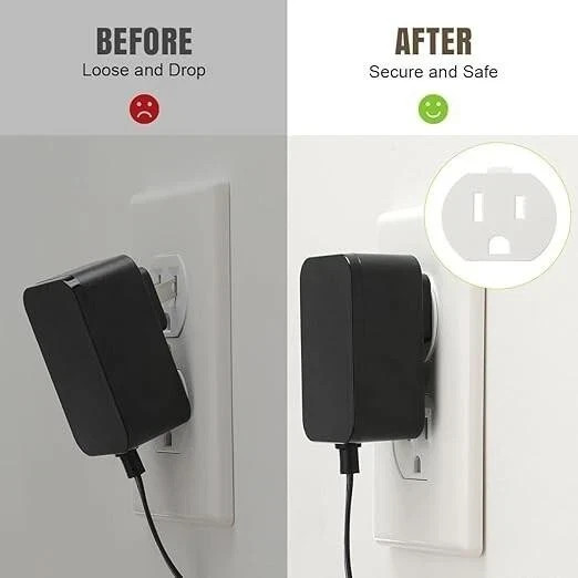 Loose Outlet Plug Fix, 12 Pack Plastic Snug Plug Socket Secured Compatible with