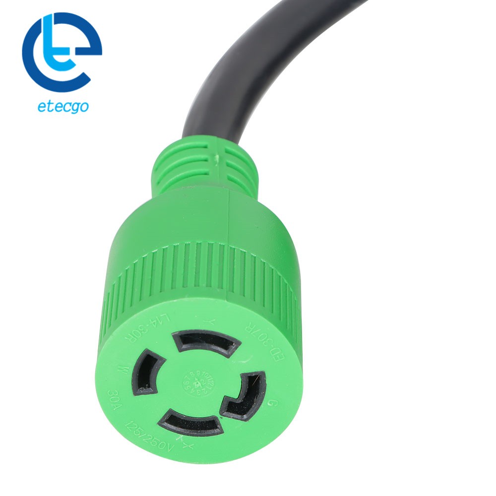 30 Amp 15FT 4Prong NEMA 14-30P/14-30R Generator Extension Cord